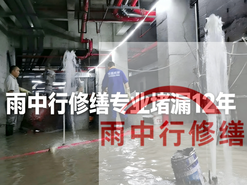 淄博某污水处理厂钢筋混凝土池堵漏案例